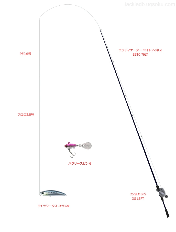 SLX BFS XG使用タックル！インプレ及び合うロッドやラインについて