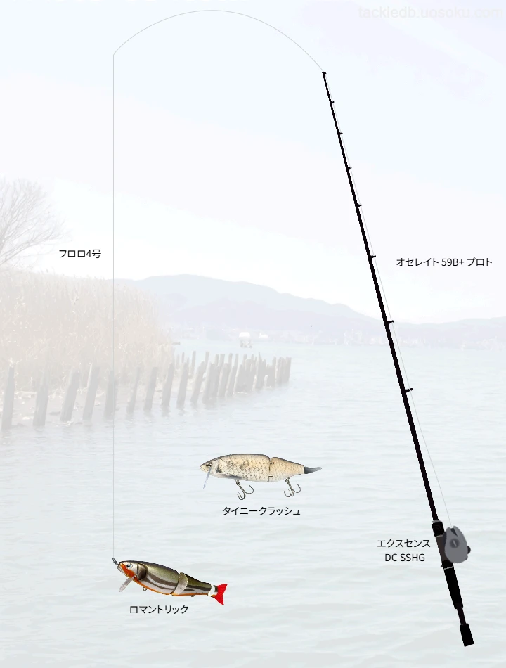 ビッグベイトで琵琶湖バス釣り