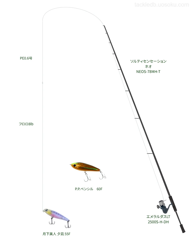 エメラルダスLT 2500S-H-DH使用タックル！インプレ及び合うロッドや
