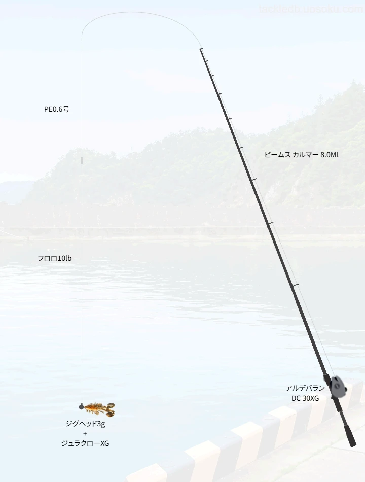 根魚との対峙におけるエギングロッド「ビームス カルマー」のインプレッション
