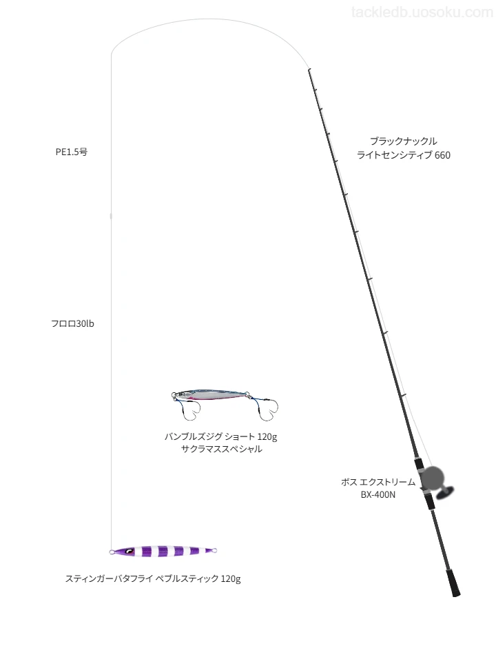 ブラックナックル ライトセンシティブ 660を使用した最強ジギングタックル【広島湾】