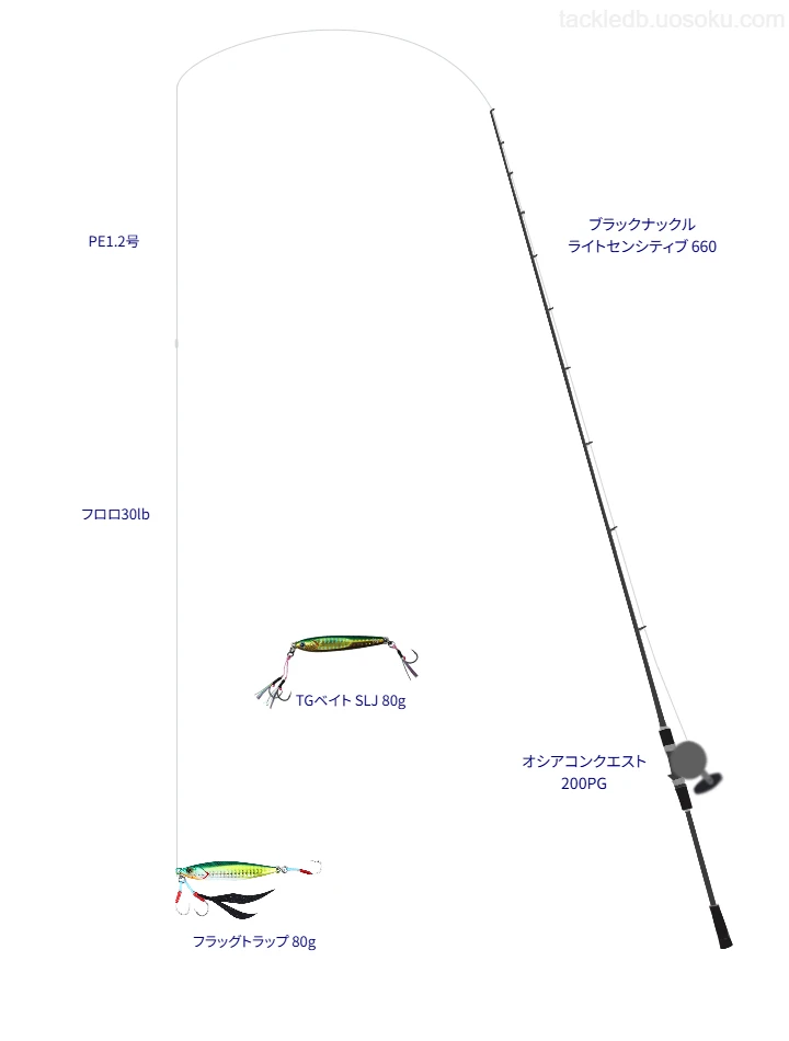 【遠州灘】フラッグトラップ 80gを使いこなすタックル【仮想インプレ】