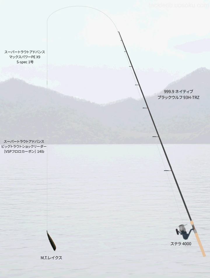 中禅寺湖におけるスーパートラウトアドバンスX9 Sスペックのインプレッション