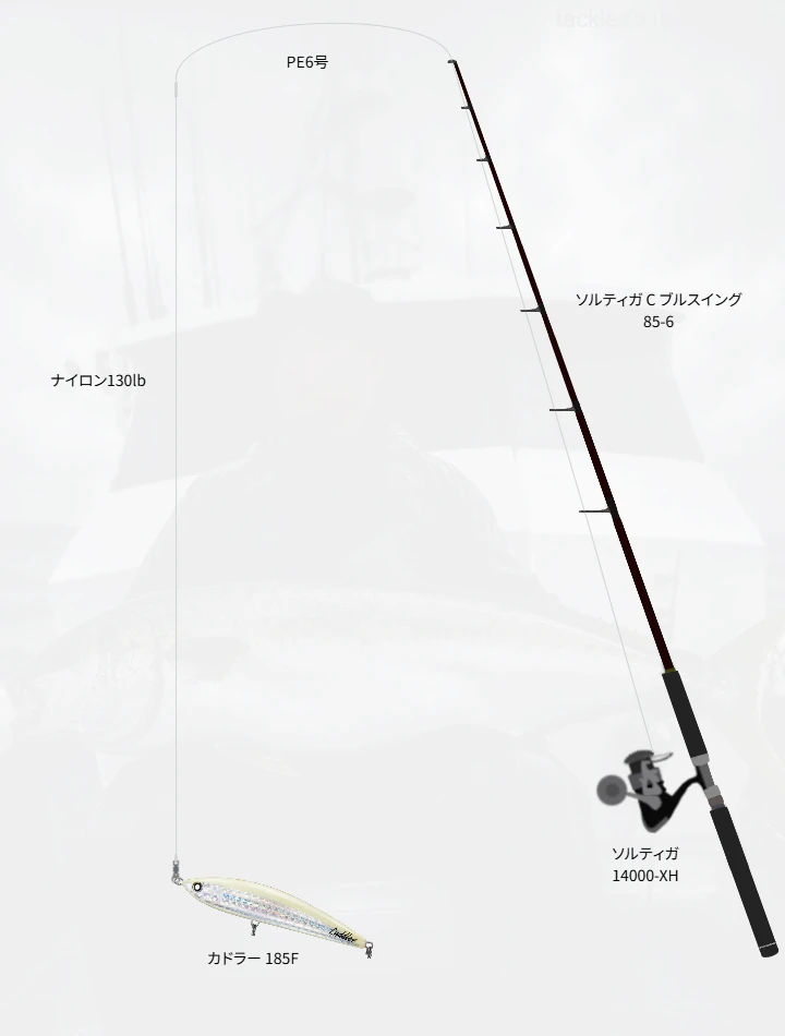 キャスティングに関するタックル、仕掛け図解