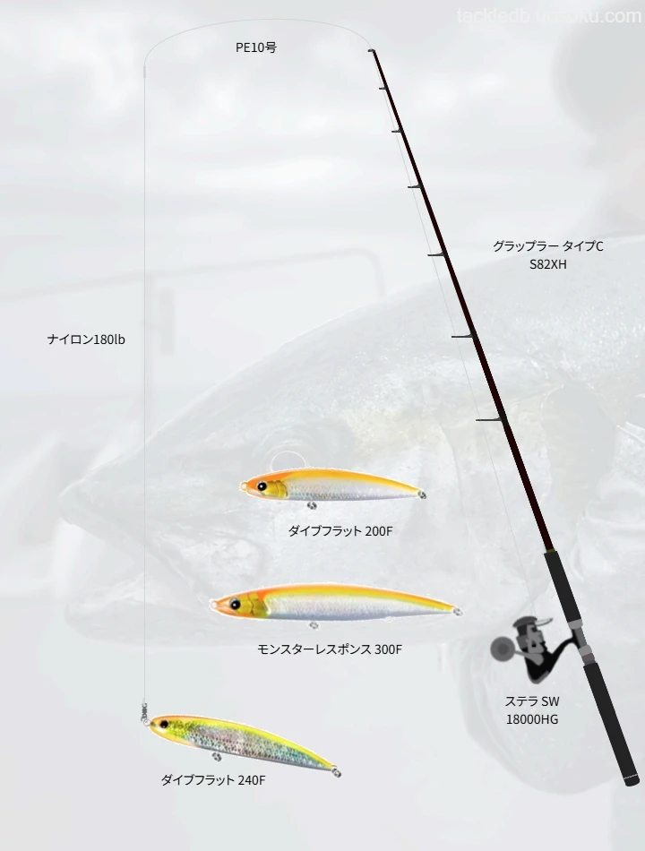 キャスティングに関するタックル、仕掛け図解