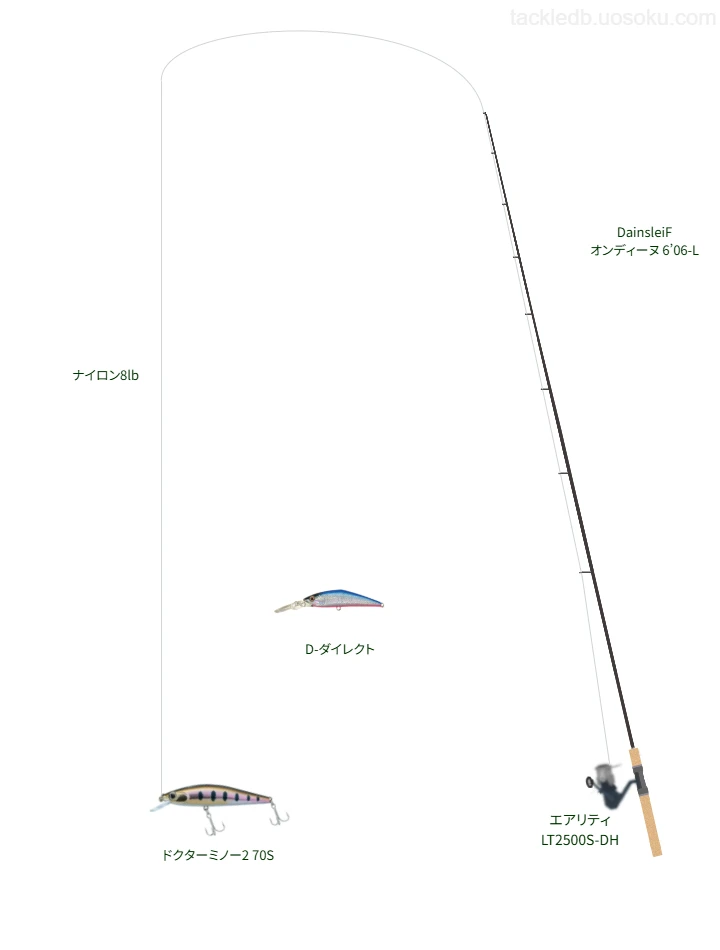 【和良川】DainsleiF オンディーヌ 6’06-Lとミノーによるタックル【Vインプレ】