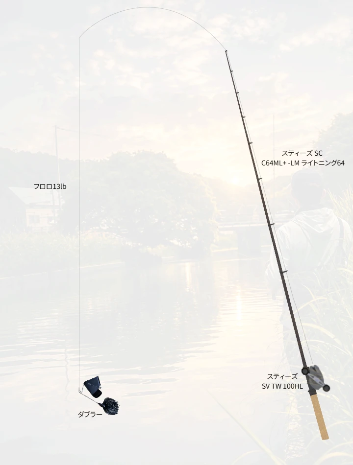 バス釣りに関するタックル、仕掛け図解