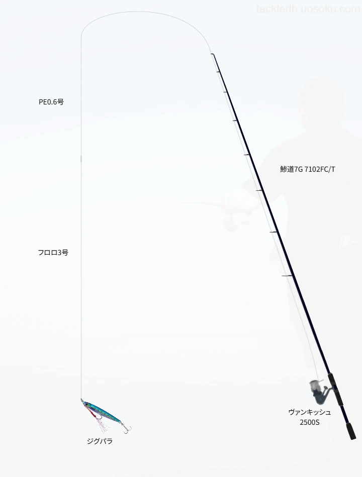 アジングに関するタックル、仕掛け図解