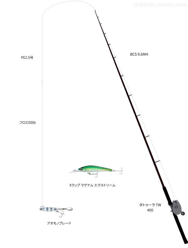 【城ヶ島】FishmanのBC5 9.6MHを使用したタックル【仮想インプレ】