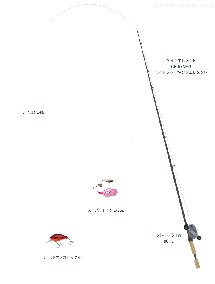 【浜原ダム】ゲインエレメント GE-67M+R ライトジャーキングエレメントの仮想使用におけるインプレッション