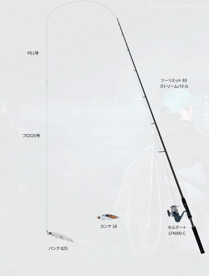 ショアシーバスに関するタックル、仕掛け図解