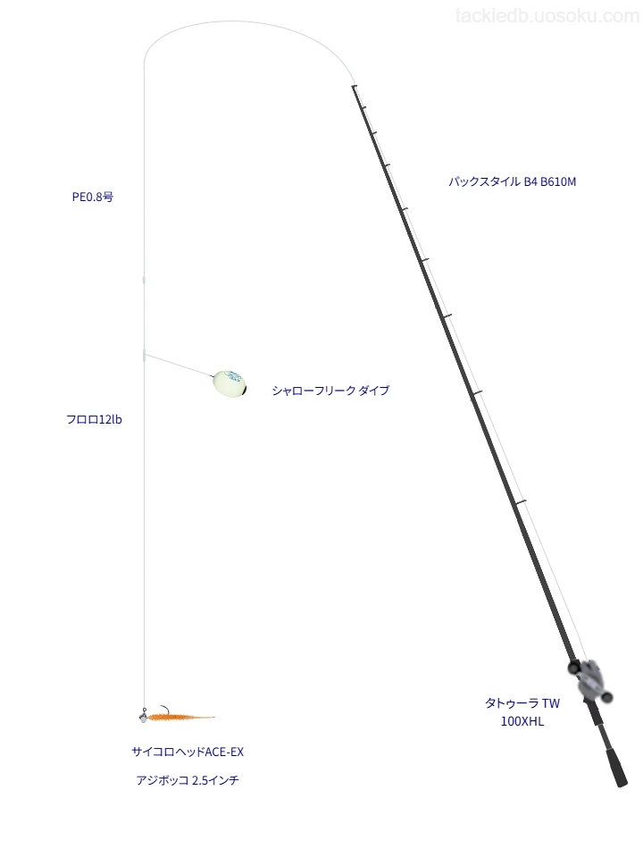 パックスタイル B4 B610Mを使用した最強ライトゲームタックル【楠井漁港】