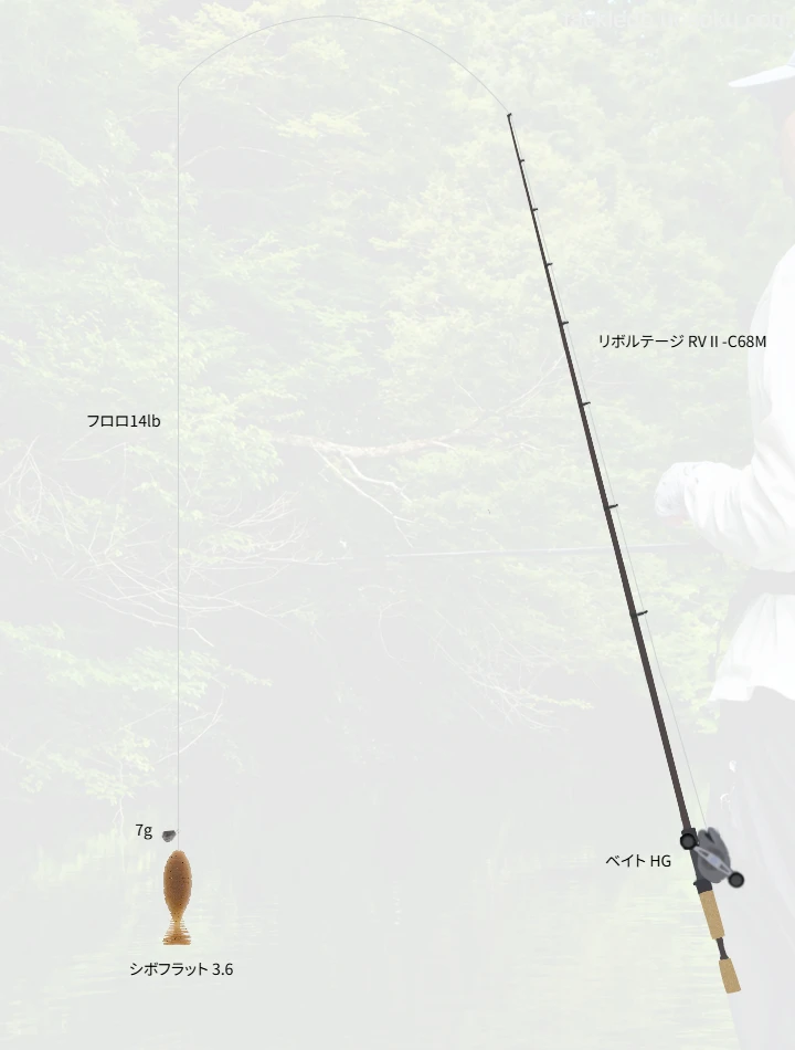 バス釣りに関するタックル、仕掛け図解