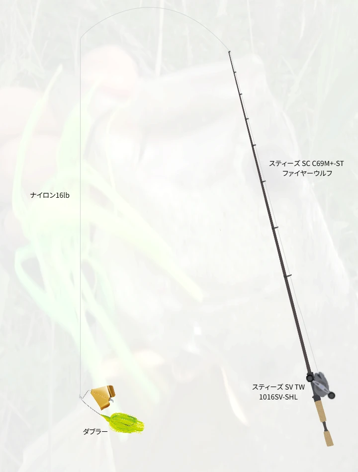 バス釣りに関するタックル、仕掛け図解