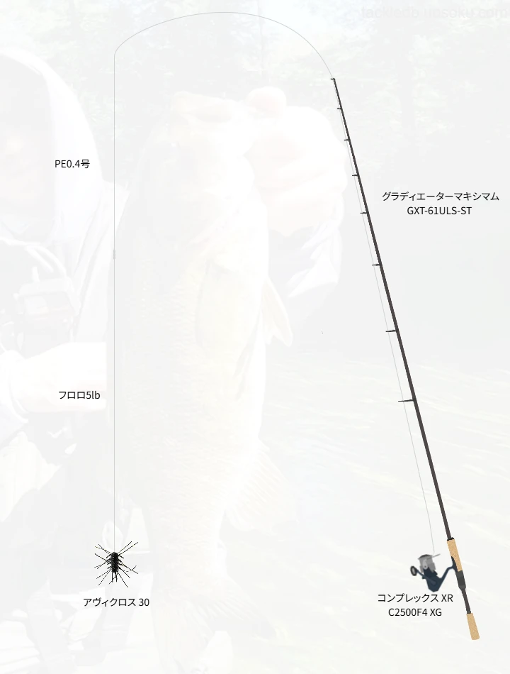 バス釣りに関するタックル、仕掛け図解
