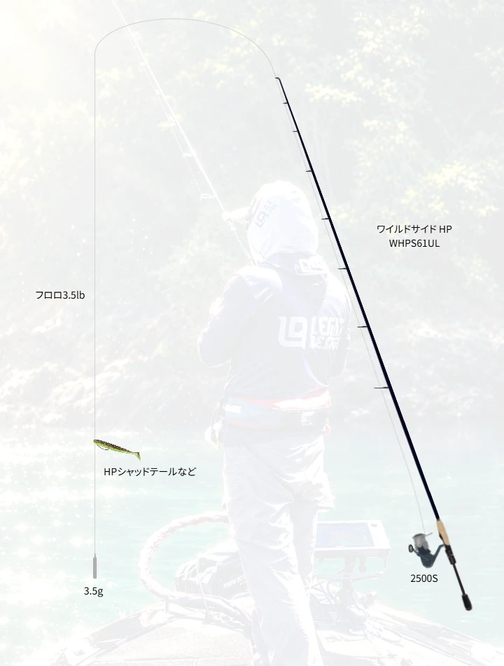 バス釣りに関するタックル、仕掛け図解