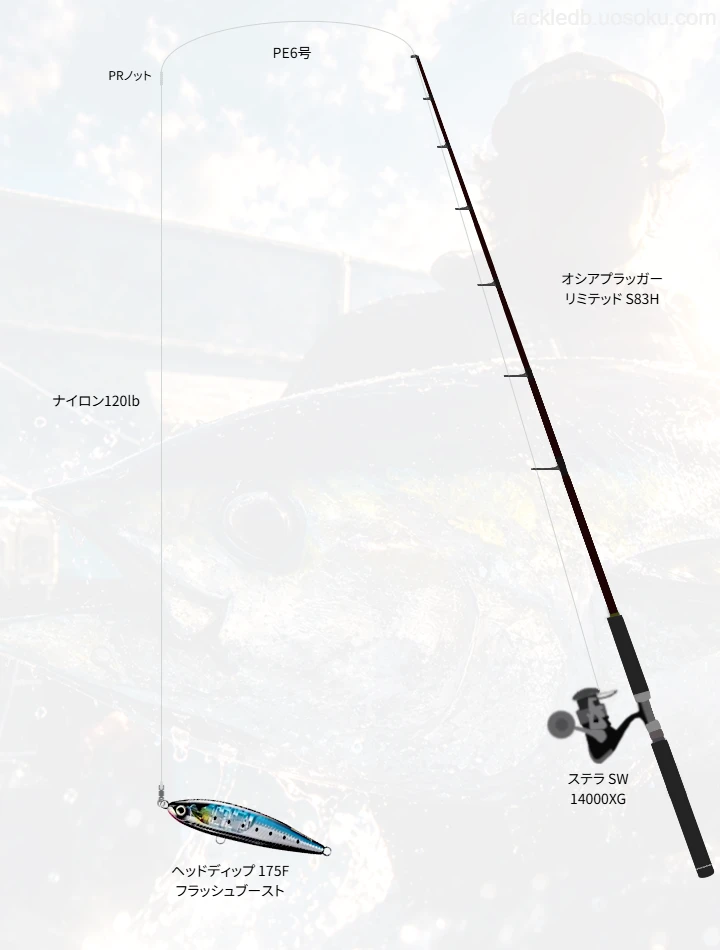 キャスティングに関するタックル、仕掛け図解