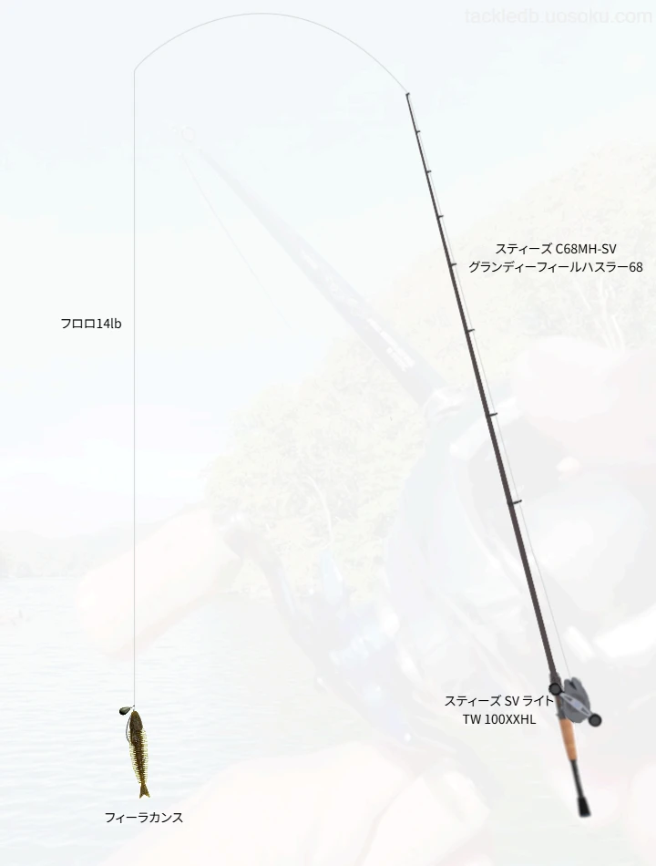 バス釣りに関するタックル、仕掛け図解