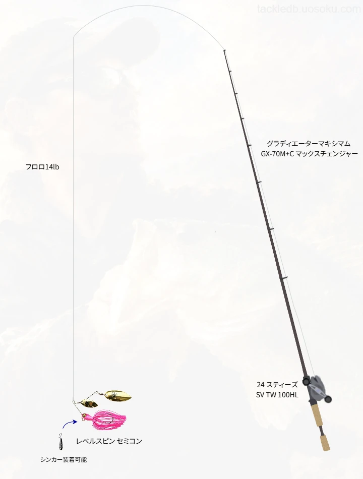 バス釣りに関するタックル、仕掛け図解