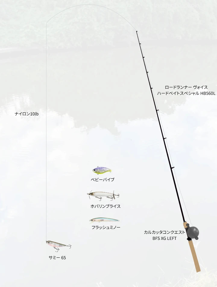 バス釣りに関するタックル、仕掛け図解